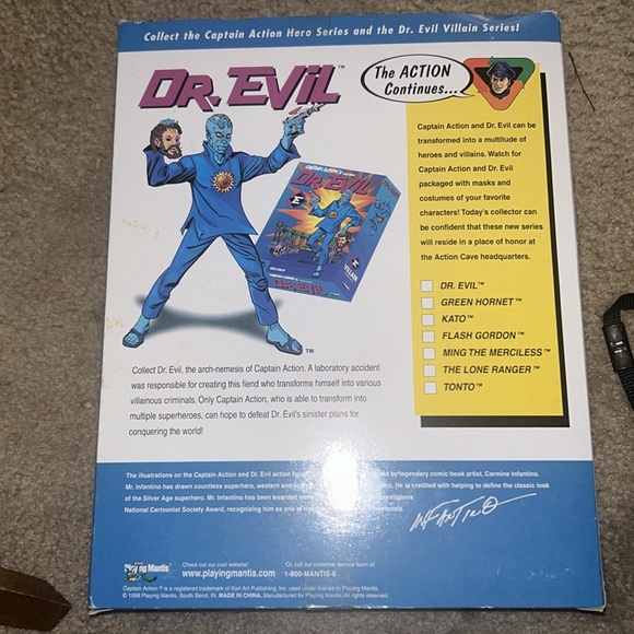 Captain Action Hero Series 12" Figure 1998 Playing Mantis New in Box - Picture 2 of 3